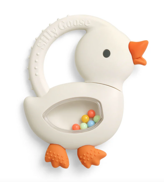 Bitzy Shake™ Rattle and Teether - Goose - Itzy Ritzy