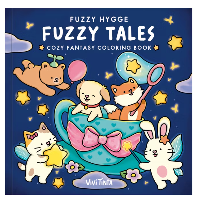 Fuzzy Hygge: Fuzzy Friends Coloring Book Cozy Fantasy - Ooly