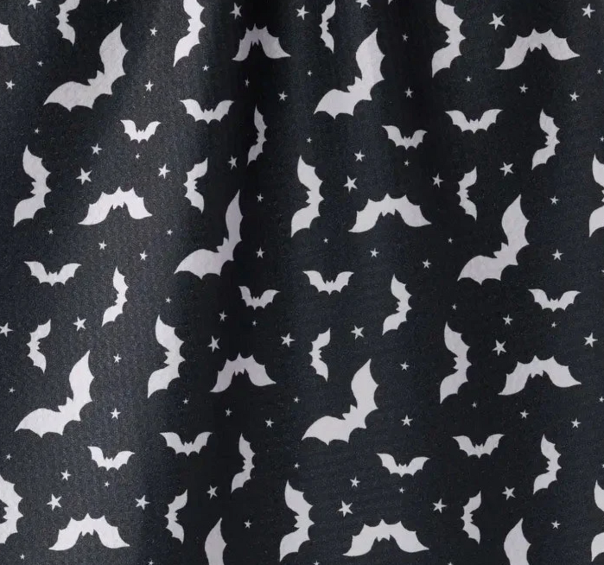 Batty Night Black Tea Towel - Geometry