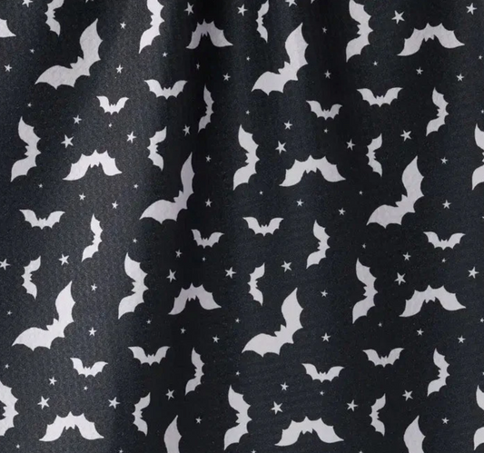 Batty Night Black Tea Towel - Geometry