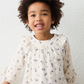 Girl Printed Crinkle Cotton Blouse