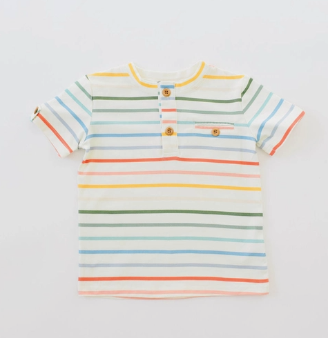 Alex Tee in Primary Stripe - Ollie Jay