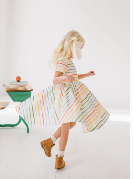 Classic Twirl in Primary Stripe