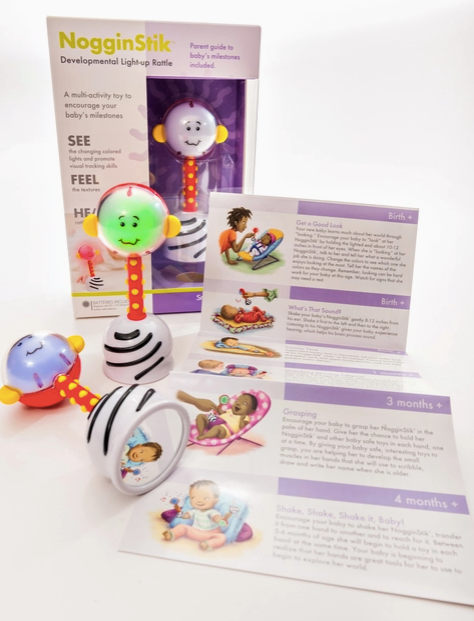 Nogginstik Developmental Light-Up Rattle - Nogginstik