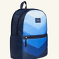 Kane Double Pocket Large Backpack- Nylon Puffer | Blue Chevron - State Bags