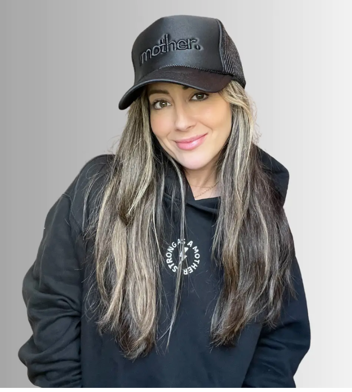 "Mother." Embroidered Trucker Hat- Black