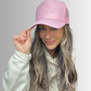 "Mother." Embroidered Trucker Hat- Pink