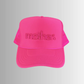 "Mother." Embroidered Trucker Hat- Neon Pink - Mother Hats