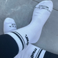Mother. Throwback Half Crew Striped Socks- Black - Mother Hats