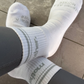 Mother. Throwback Half Crew Striped Socks-Grey - Mother Hats