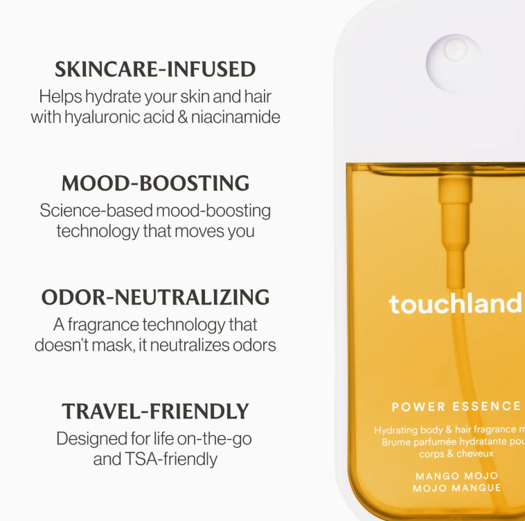 Mango Mojo Power Essence Body & Hair Fragrance Mist - Touchland