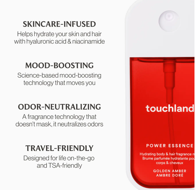 Golden Amber Power Essence Body & Hair Fragrance Mist - Touchland