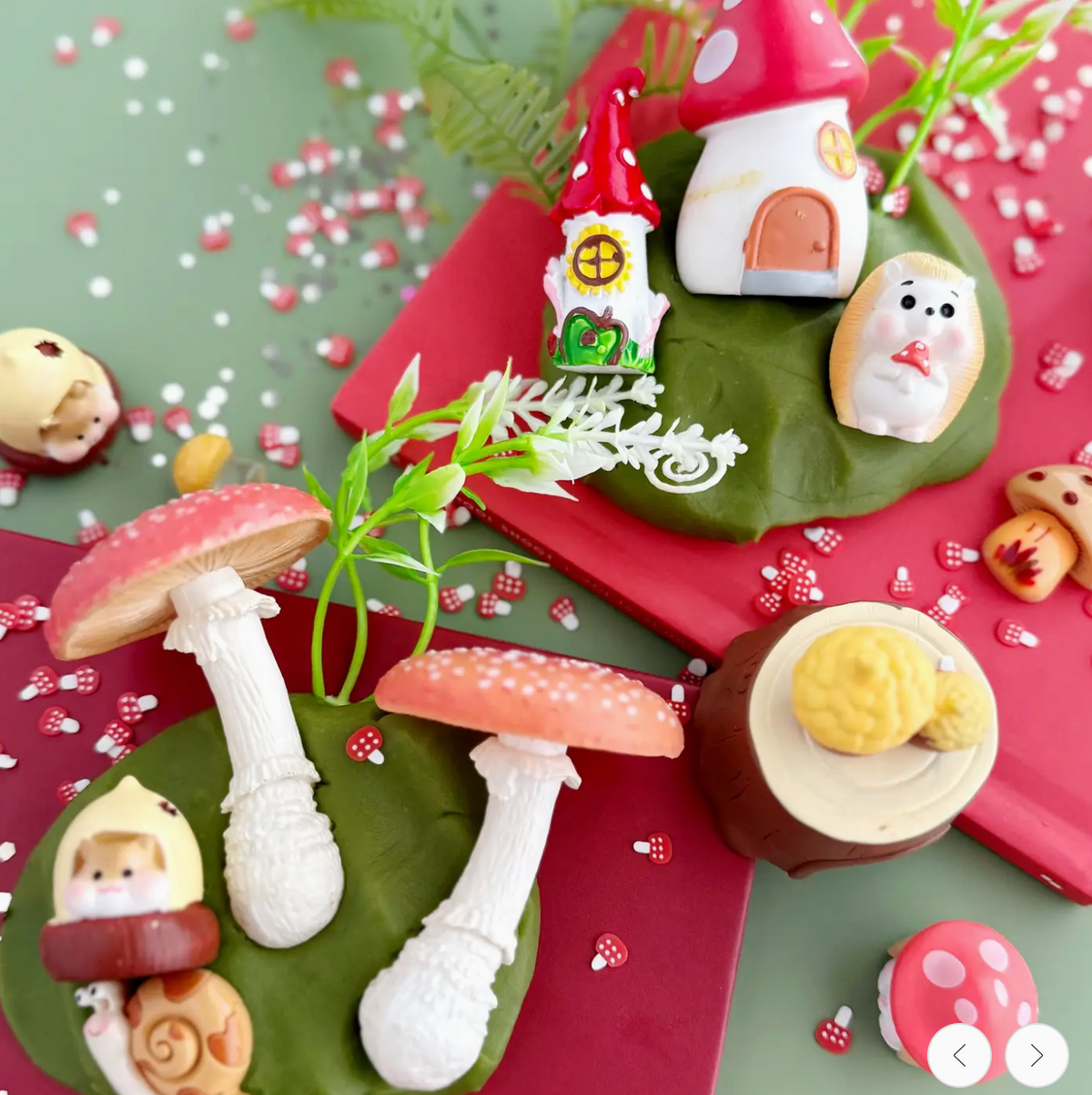 Mushroom Meadow Kiddough Play Kit - Earth Grown KidDoughs (KidDoughs by EGKD)