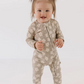 Bamboo Zip Pajamas | French Gray Floral