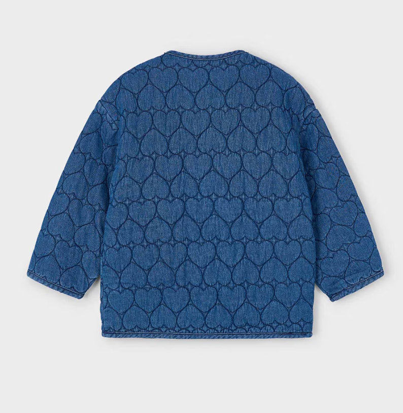 Girl Heart Printed Denim Jacket - Mayoral