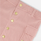 Corduroy Skirt With Cargo Pockets Dusty Pink