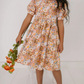 Puff Dress in Pumpkin Bouquet