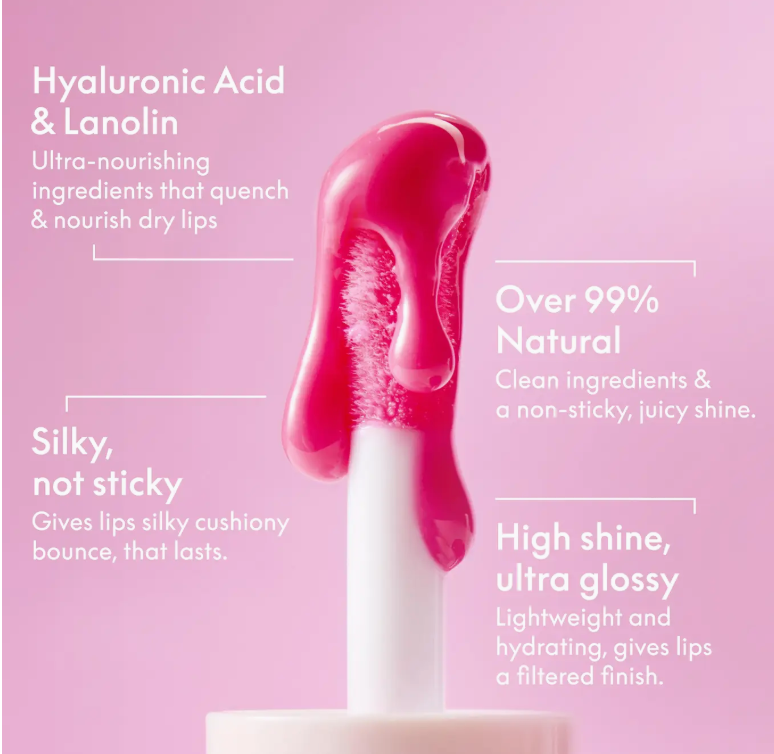 Hyaluronic Lip Oil Raspberry - Baby Sweet Pea's Boutique