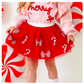 Candy Cane Coquette Sequin Christmas Tutu