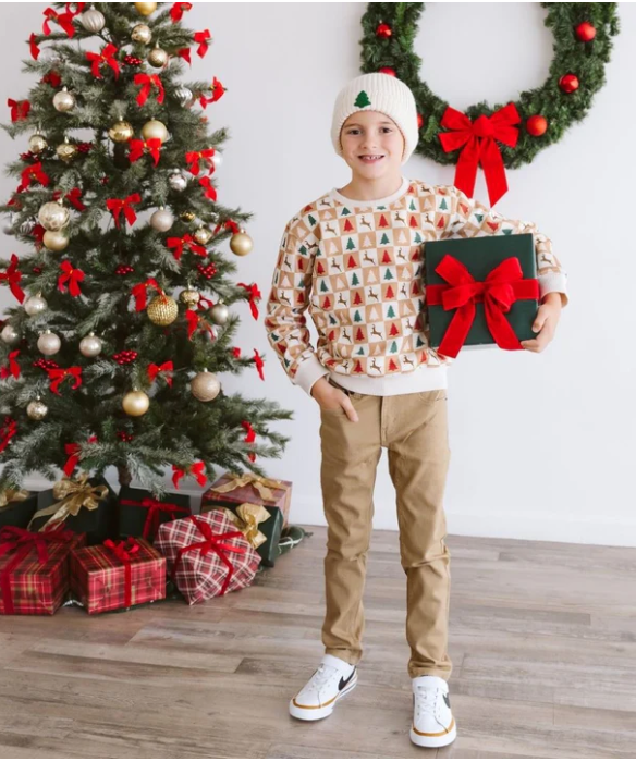 Cabin Christmas Sweatshirt - Natural