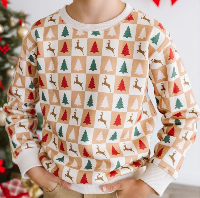 Cabin Christmas Sweatshirt - Natural