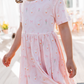 Pink Little Goose Short Sleeve Twirl Dress - Baby Sweet Pea's Boutique