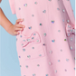 Pink Crystal Heart Denim Bow Dress - Lola and the Boys