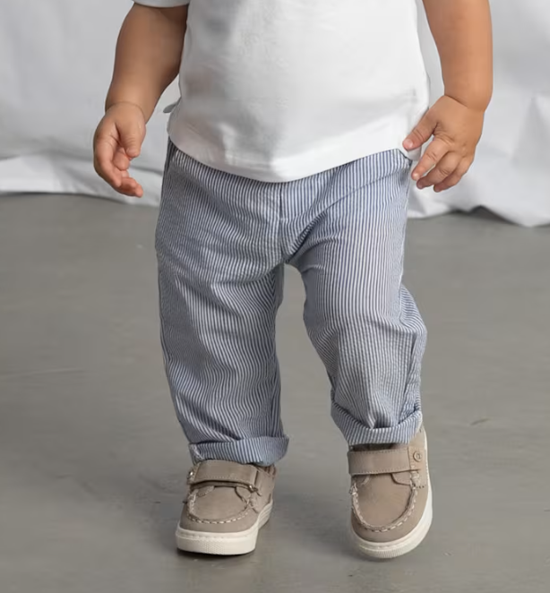 Baby Blue Stripped Trousers - Mayoral