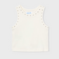 Girl Tank Top- White - Mayoral