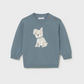 Puppy Love Sweater- Blue - Mayoral