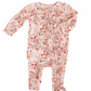 Autumn Blooms Ruffle Zipper Footie - Caden Lane