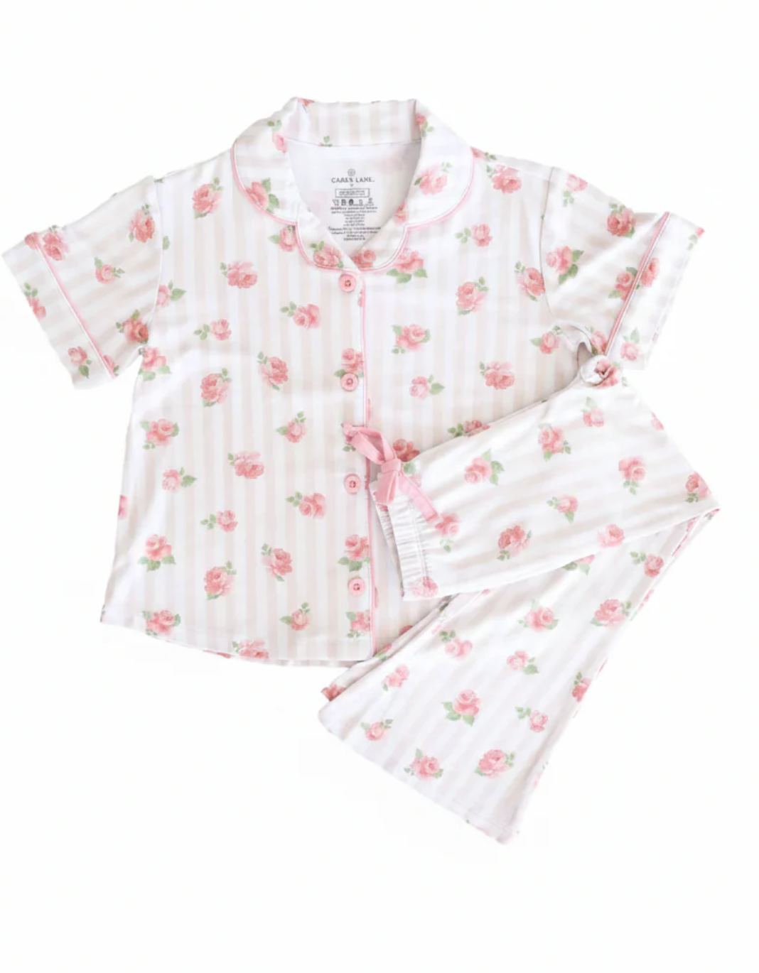 Girl's Two Piece Flare Lounge Set | Rosy & Cozy