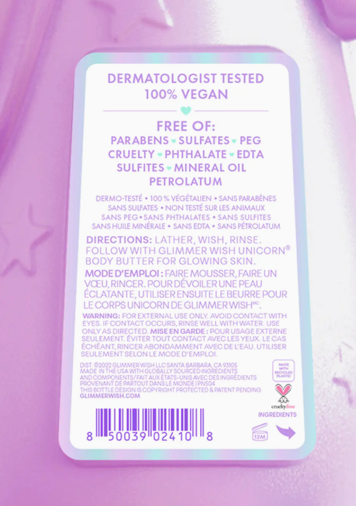 Unicorn Kids Body Wash | Kids Soap - Glimmer Wish