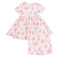 Twirly Dress with Cartwheel Shorts-Sweet Peach