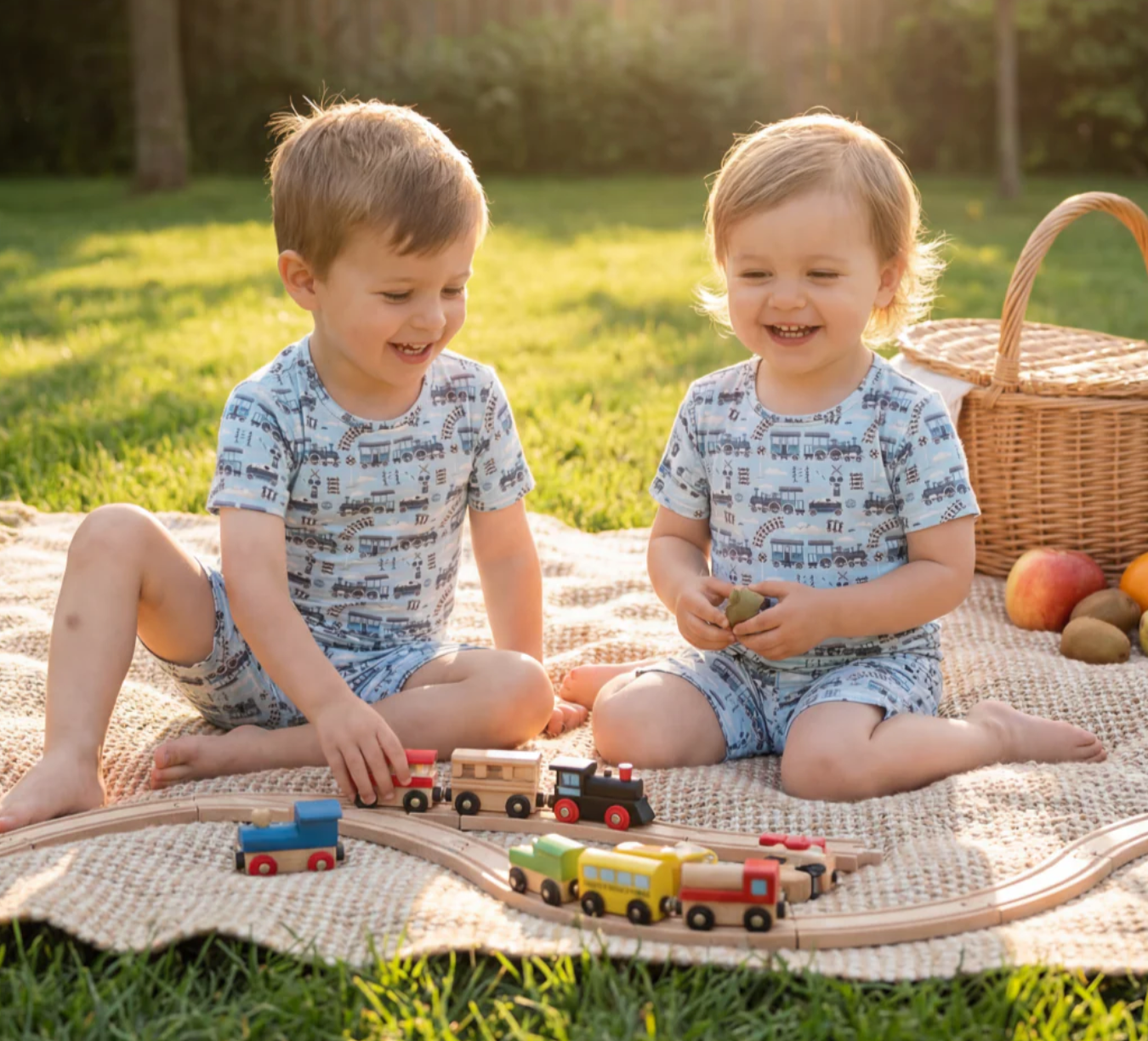 Choo Choo Summer Pajama Set