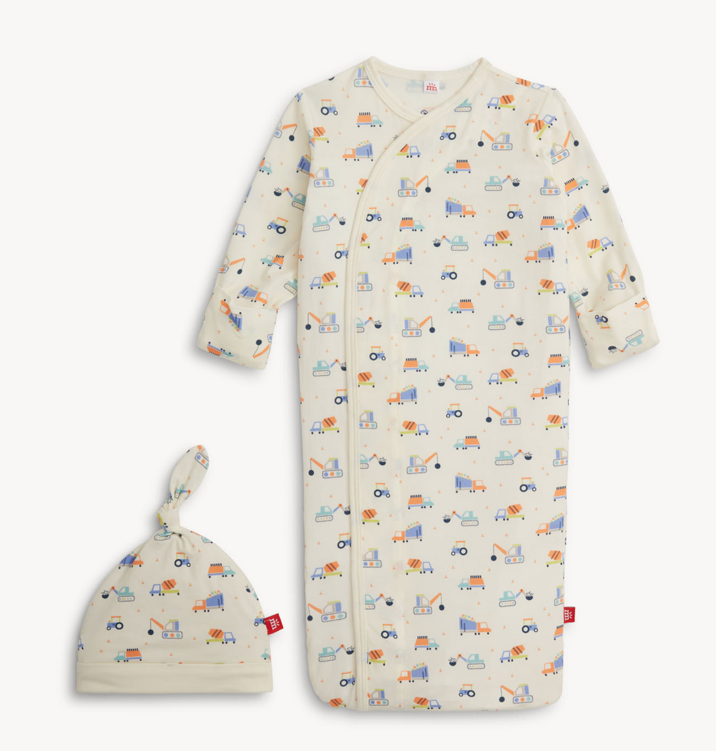 Can You Dig It Modal Magnetic Sleeper Gown + Hat Set