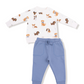 Best Friend Dogs - French Terry - Uni - Raglan Sweatshirt + Jogger Set