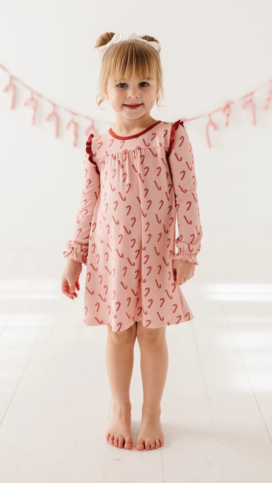Girl's Night Gown Candy Cane