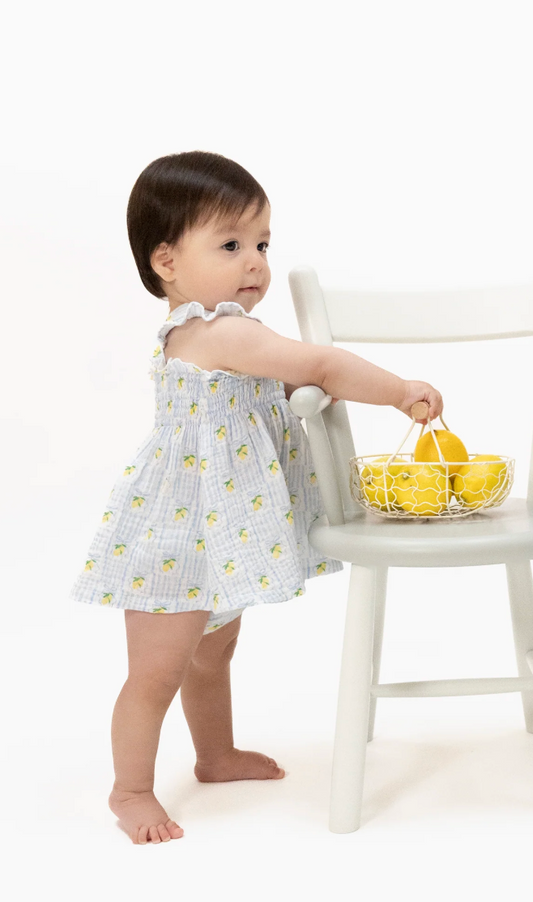 Lovely Lemons  Smocked Top with Bloomer - Angel Dear