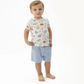 Sailor Sea Creatures  Crew Neck Tee with Casual Short