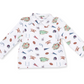 Vintage Football Polo Long Sleeve Shirt