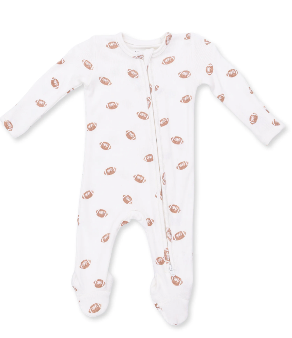 Mini Footballs 2 Way Zipper Footie