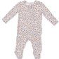 Hazel Floral 2 Way Ruffle Back Zipper Footie