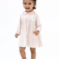 Marnie Rosebud Stripe Long Sleeve Petal Collar Dress and Bloomer