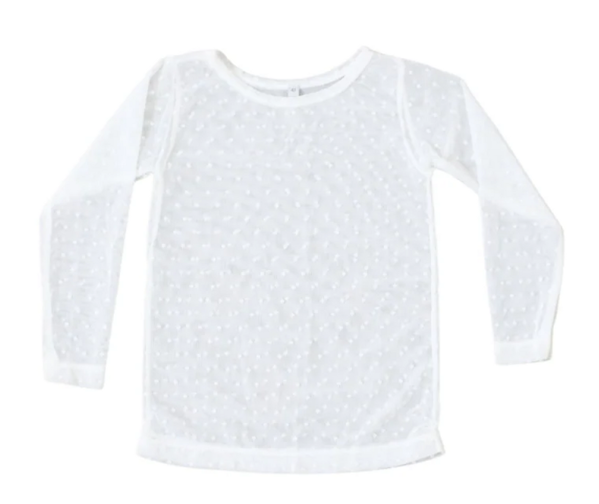 Sheer Swiss Dot Top