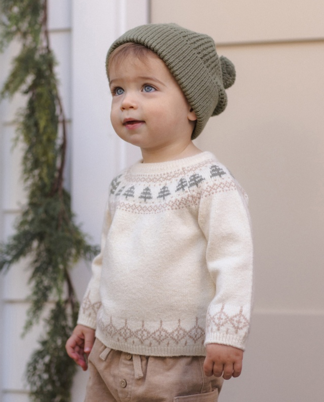 Rex Sweater || Tree Fair Isle - Quincy Mae