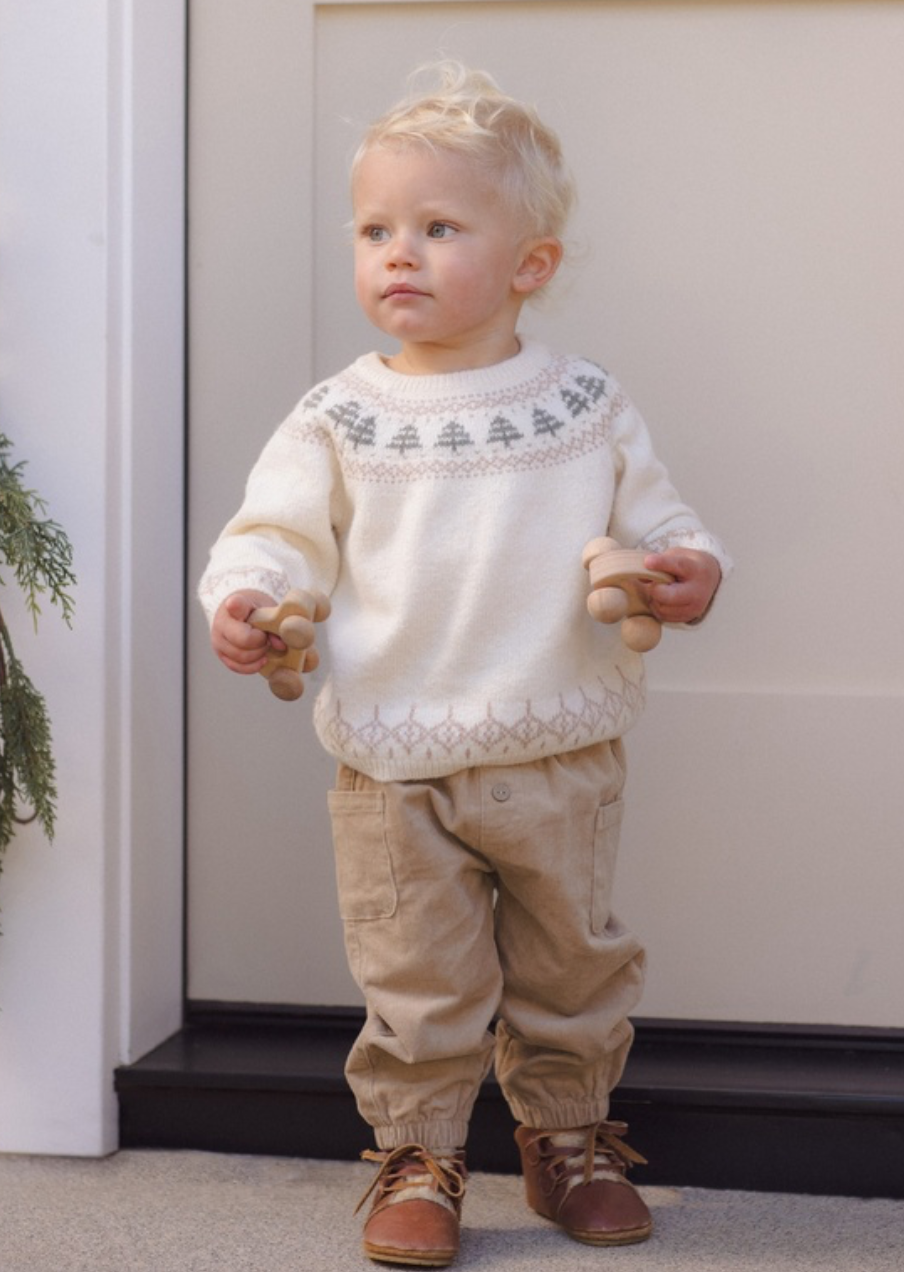 Rex Sweater || Tree Fair Isle - Quincy Mae
