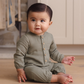 Woven Jumpsuit || Spruce - Quincy Mae