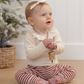 Ruffle Collar Bodysuit || Natural - Quincy Mae