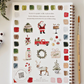 Classic Christmas Watercolor Workbook